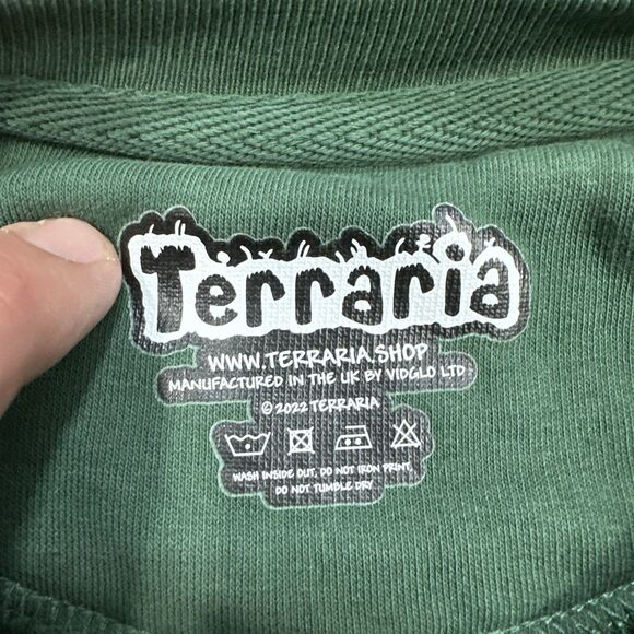 Terraria Video Game Sweatshirt College Style Since 2011 Green Mens Size Large - Picture 4 of 6